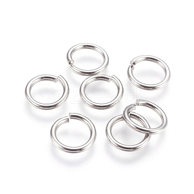 Tarnish Resistant 304 Stainless Steel Saw Cut Open Jump Rings STAS-P212-25P-10-1