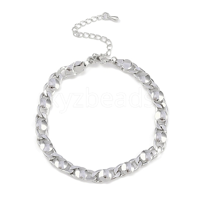 Rack Plating Brass Bracelets for Women BJEW-K244-06A-P-1