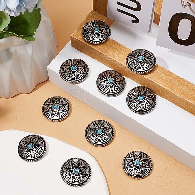 10 Sets Zinc Alloy Decorative Rivets BUTT-GF0001-20-1