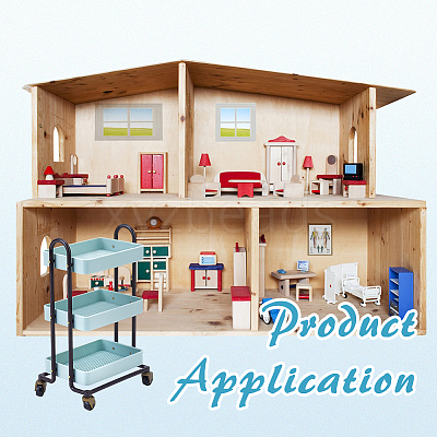 Plastic Small Cart Mini Model DIY-WH0671-321A-1
