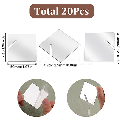 Acrylic Mirror Wine Glass Charms AJEW-SC0002-53A-02-1