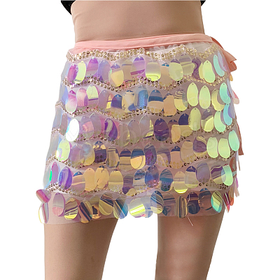 Alloy Teardrop Waist Belt AJEW-WH20008-13B-1