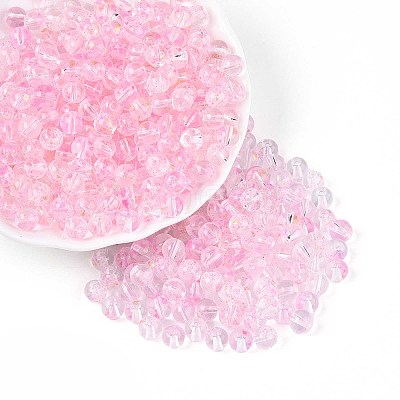 Baking Paint Transparent Glass Beads DGLA-T004-08K-1