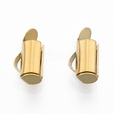304 Stainless Steel Slide On End Clasp Tubes STAS-S115-01B-G-1