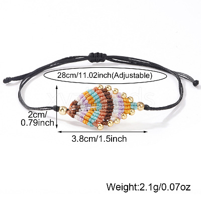 Ethnic & Bohemian Style Synthetic Fiber & Polyester Thread Braided Bracelets for Women AV8551-1-1