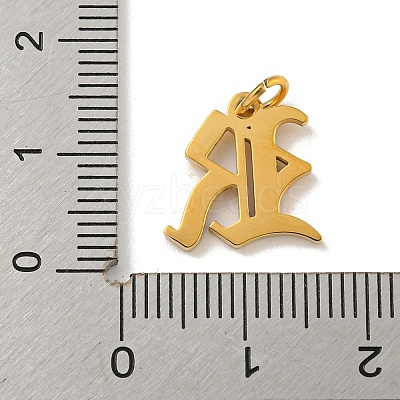 Ion Plating(IP) 304 Stainless Steel Charms STAS-I010-01G-R-1