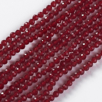 Glass Beads Strands EGLA-E057-02B-14-1