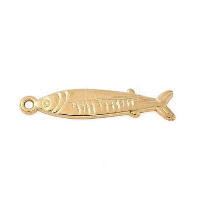304 Stainless Steel Sardine Fish Pendants X-STAS-S186-05C-G-1