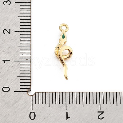 Brass Micro Pave Cubic Zirconia Pendants KK-M321-01E-G03-1