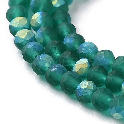 Imitation Jade Glass Beads Strands EGLA-A034-T2mm-MB18-1