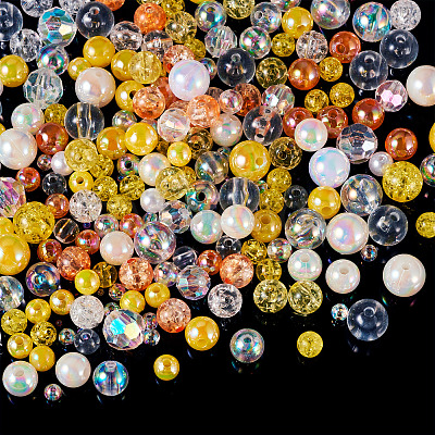 Transparent & Opaque Acrylic Bead LS-OACR-TAC0002-08A-1