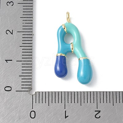 Brass Enamel Pendants KK-E093-03G-A-02-1