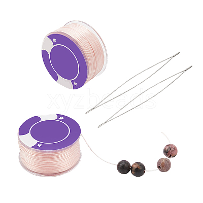 2 Rolls Special Coated Polyester Beading Threads OCOR-NB0002-06H-1