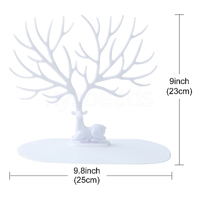 Deer Tree Acrylic Earring Display Tray Ornament EDIS-N010-04-1