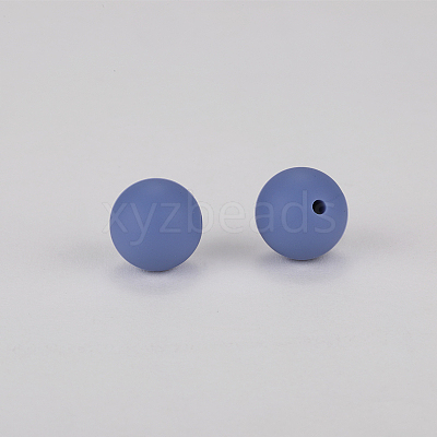 Round Silicone Focal Beads SI-JX0046A-49-1