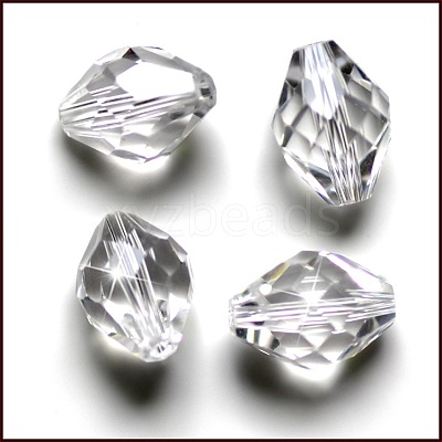 Imitation Austrian Crystal Beads SWAR-F054-11x8mm-01-1