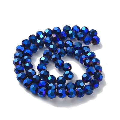 Electroplate Glass Bead Strands LS-EGLA-R042-8mm-01-1