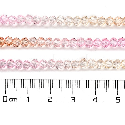 Transparent Painted Glass Beads Strands X1-DGLA-A034-T4mm-A20-1