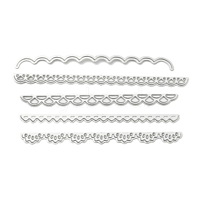 5Pcs 5 Styles Carbon Steel Lace Cutting Dies Stencils DIY-UN0003-71-1