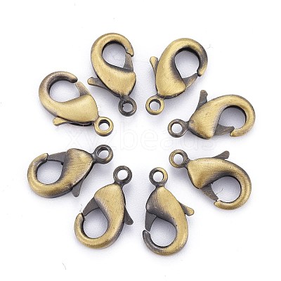 Brass Lobster Claw Clasps KK-902-AB-1