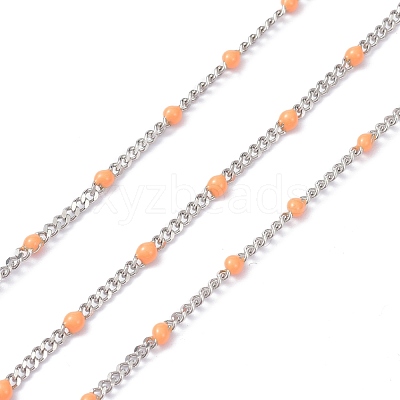 304 Stainless Steel Enamel Curb Chains CHS-P013-01P-01-1