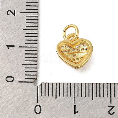 Mother Theme Rack Plating Brass Micro Pave Cubic Zirconia Charms KK-I716-06G-1