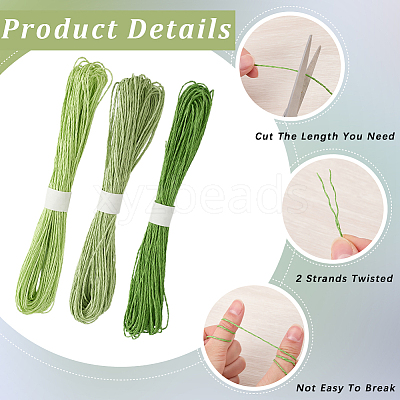 3 Bundles 3 Colors Twisted Paper Cord DIY-CP0012-06A-1