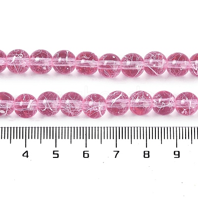 Drawbench Transparent Glass Beads Strands GLAD-Q012-8mm-02-1