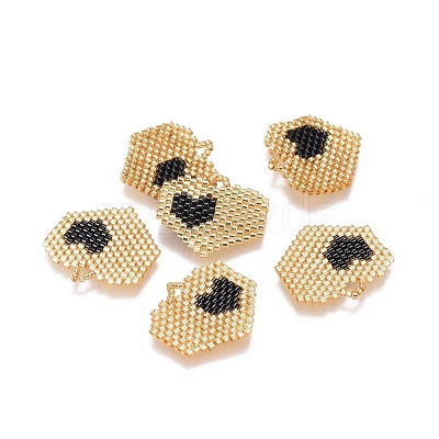 MIYUKI & TOHO Handmade Japanese Seed Beads Pendants SEED-A029-EC01-1