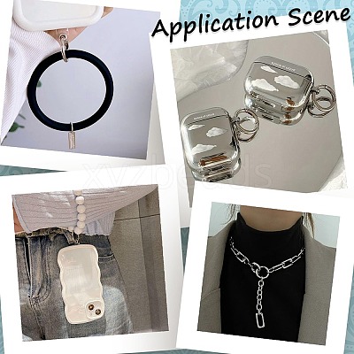 Zinc Alloy Spring Gate Rings FIND-SP0001-08C-1