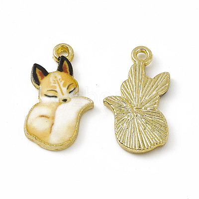 Painted Alloy Pendants PALLOY-P288-05G-01-1
