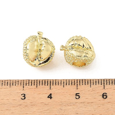 Durian Brass European Beads KK-CBA9CBD-21G-1