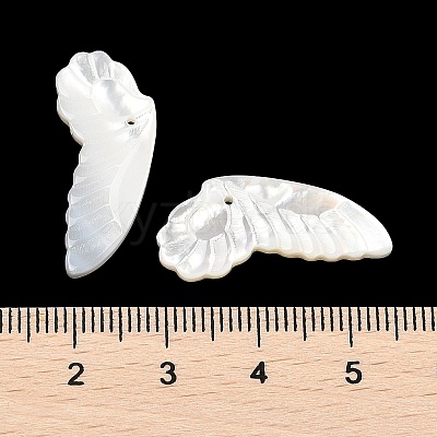 Natural White Shell Carved Pendants SSHEL-I026-07A-1