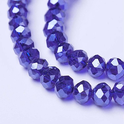 Electroplate Glass Beads Strands EGLA-A034-T2mm-A11-1