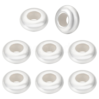 8Pcs Sterling Silver Beads STER-BC0002-48B-S-1