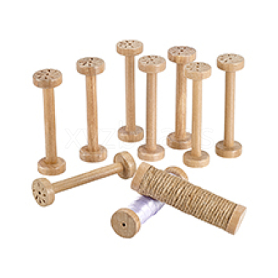 Wooden Bobbins AJEW-WH0031-47A-1