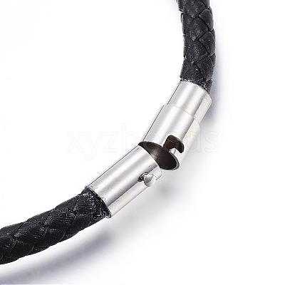 Braided Leather Bracelet Making MAK-E659-03-1