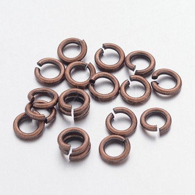 Red Copper Color Brass Open Jump Rings X-JRC5MM-R-1