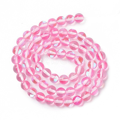 Synthetic Moonstone Beads Strands G-E573-02A-15-1