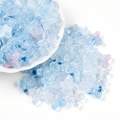 Transparent Acrylic Beads TACR-T028-35J-1