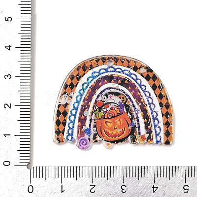 Halloween Printed Acrylic Pendants MACR-I041-02A-1