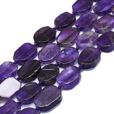 Natural Amethyst Beads Strands G-K245-J12-01-1
