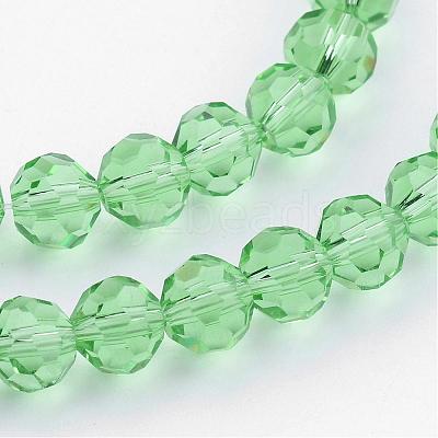 Transparent Glass Bead Strands GLAA-G013-6mm-55-1