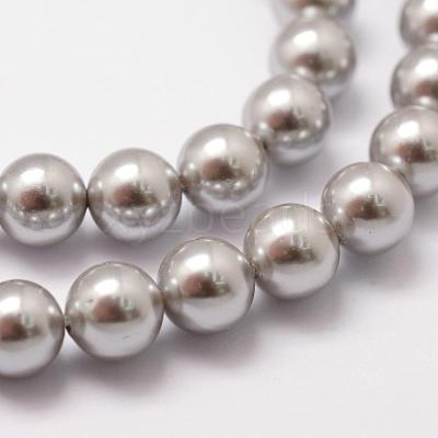 Shell Pearl Beads Strands BSHE-L026-05-8mm-1