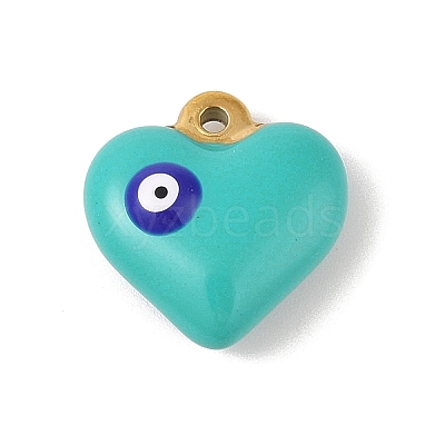 304 Stainless Steel Enamel Pendants LS-STAS-M071-02F-1