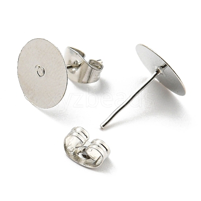 Iron Stud Earring Findings IFIN-Q001-01D-P-1