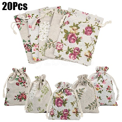 Burlap Packing Pouches ABAG-YW0001-07B-1