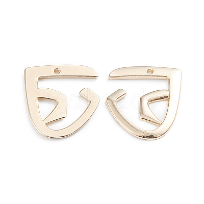 Alloy Open Back Bezel Pendants X-PALLOY-I197-16G-1