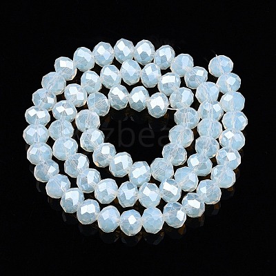 Electroplate Glass Beads Strands EGLA-A044-J8mm-A06-1