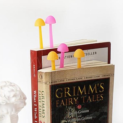 2 Colors Silicone Creative Bookmarks AJEW-DR0001-34-1